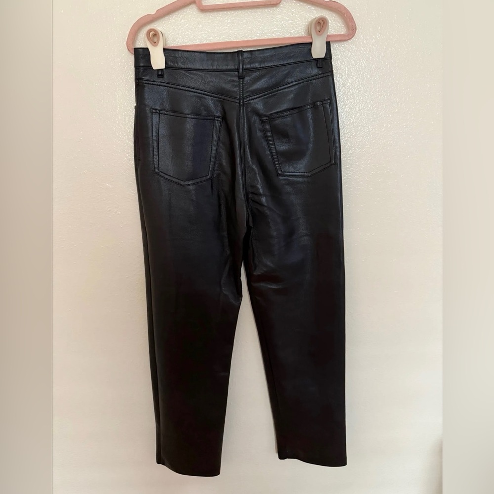 Wilfred Aritzia Melina High Waisted Vegan Leather Pant - Picture 6 of 7